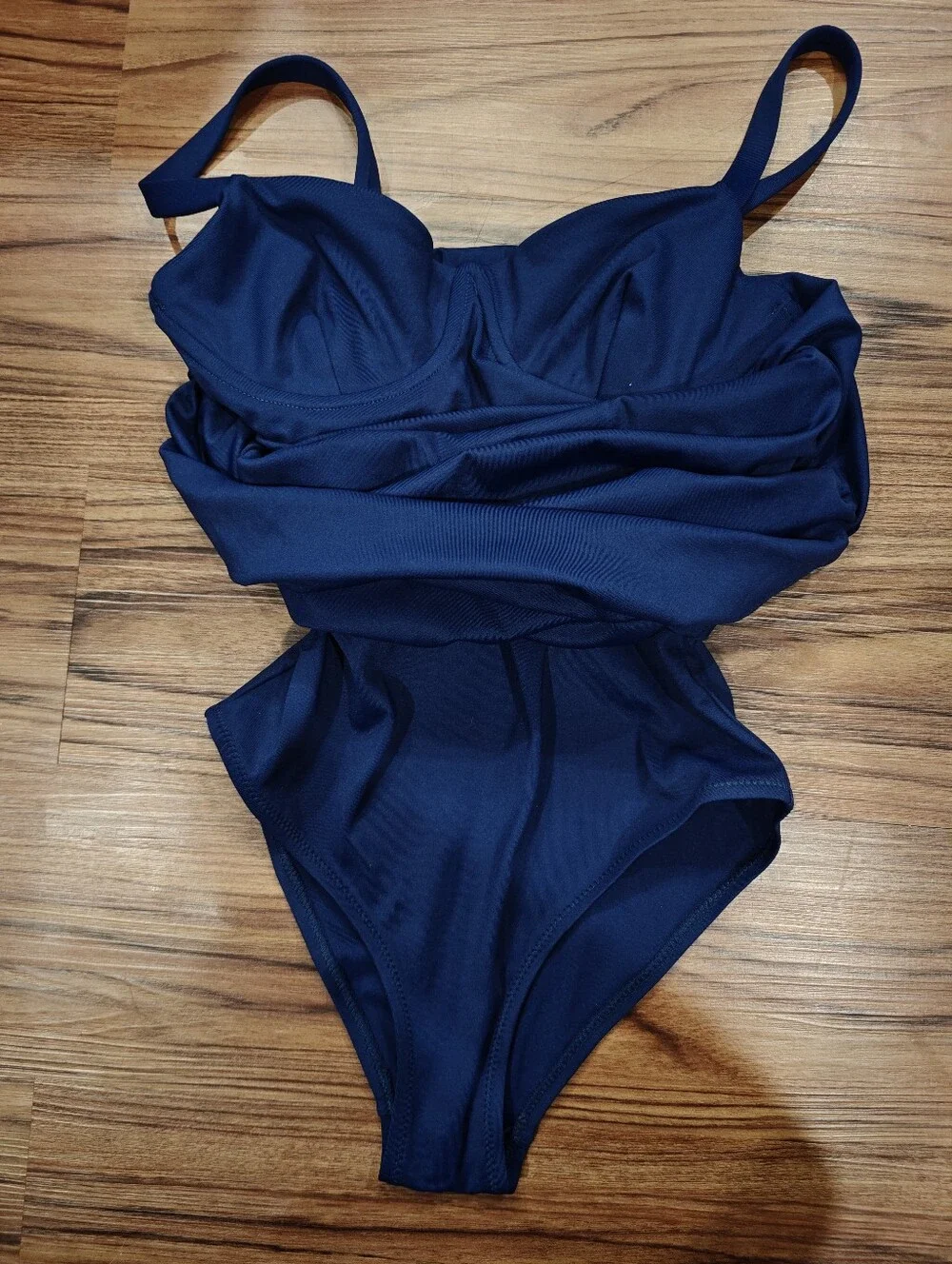 SKIMS Shaping Sculpting Swim Ruched One Piece Swimsuit in Midnight